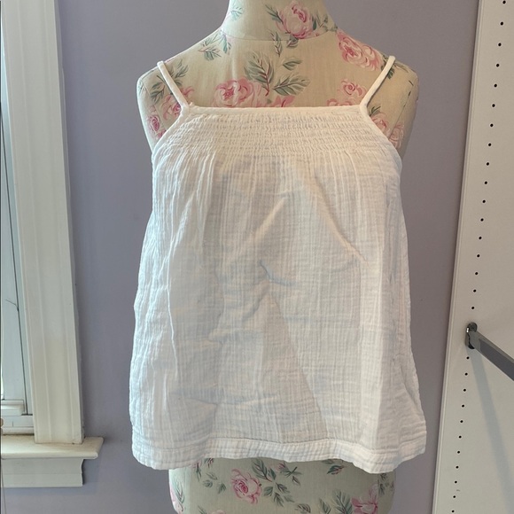 GAP Kids White Tank Top with Spaghetti Straps - Picture 1 of 8